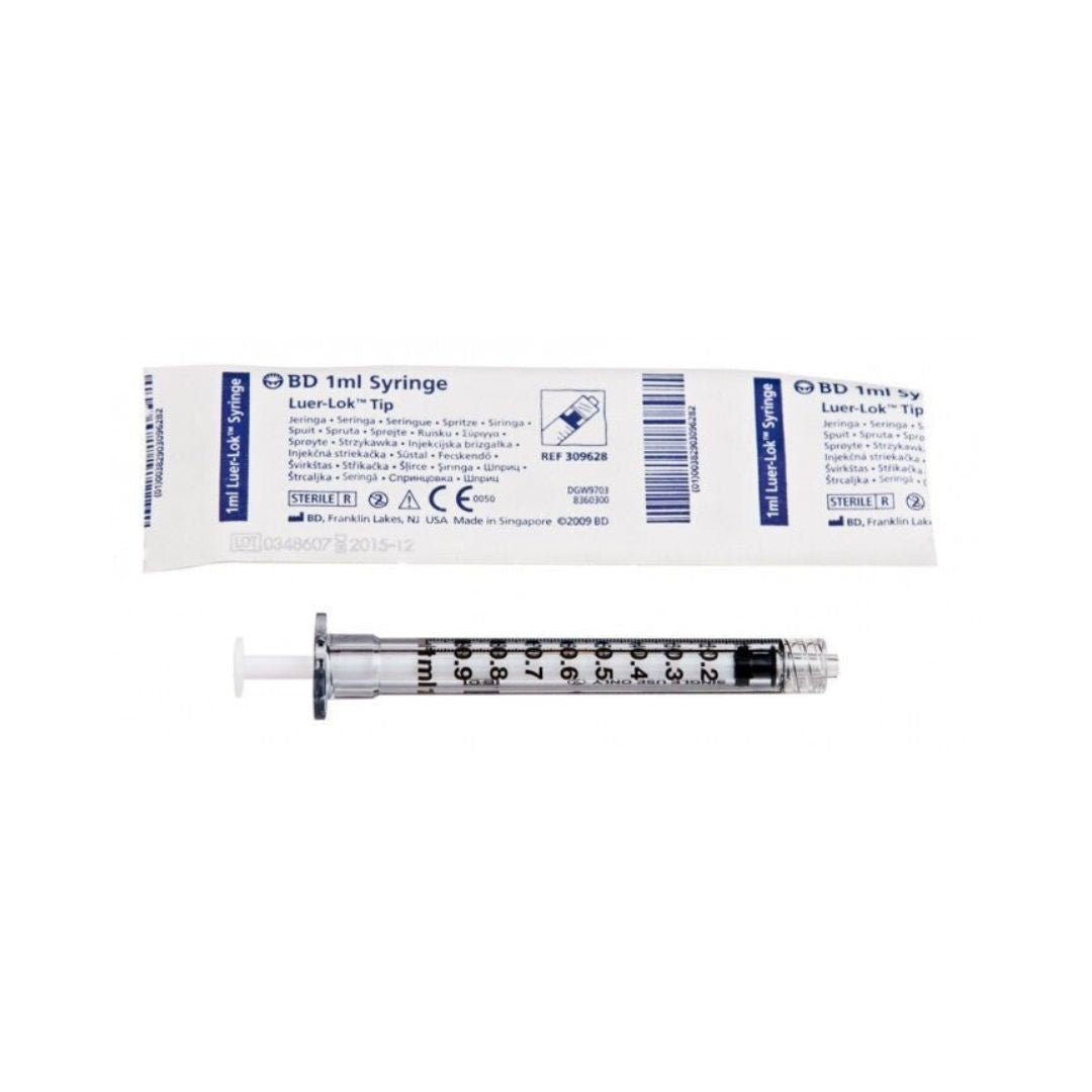 BD 309628 1 ml General Use Syringe (No Needle) Luer-Lok™ Tip