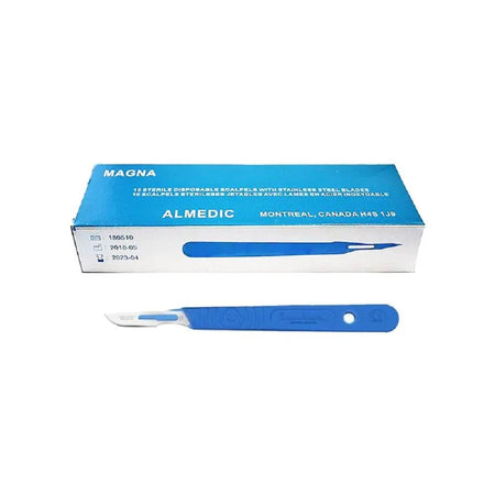 #10 Disposable Dermaplaning Scalpels, Premium Blade + Handle, Sterile, Box of 10