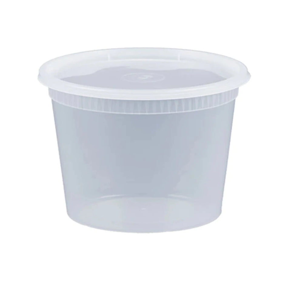 16oz 473ml Clear Plastic Deli Containers with Lids