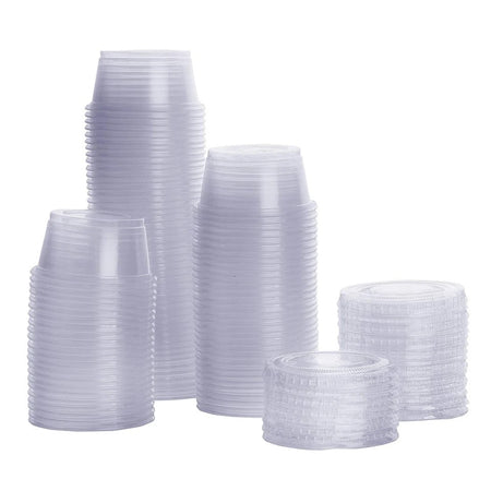 2oz Portion Cups with Lids, 250/pack