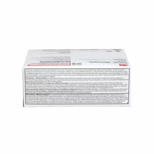 3M SoluPrep Wipe 101.06 Antiseptic Prep Pad Small 2% Chg With 70% Alcohol, 200/box