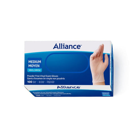 Alliance Disposable Vinyl Gloves, Medical Grade Exam Gloves, Medium
