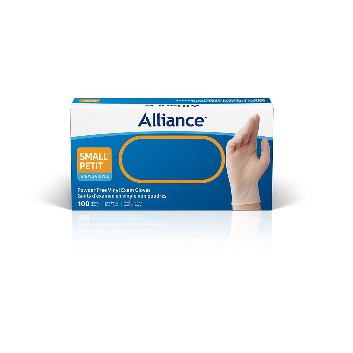 Alliance Disposable Vinyl Gloves, Medical Grade Exam Gloves, Small