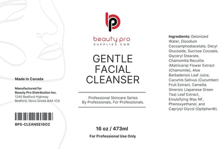 Beauty Pro Gentle Facial Cleanser, Professional Size 16oz / 473ml