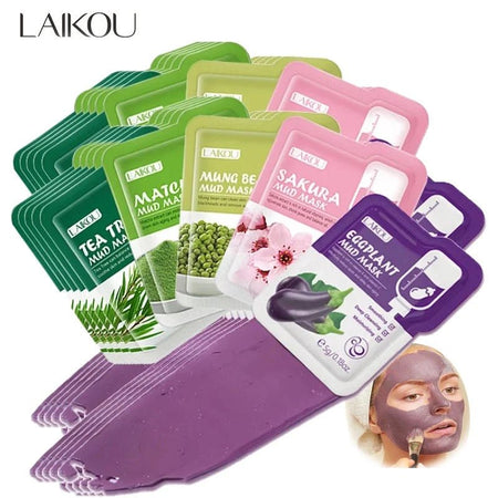 Clay Mud Facial Masks, Individual 5g portions