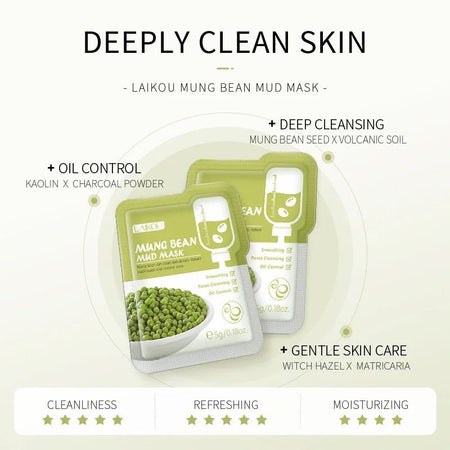 Clay Mud Facial Masks, Individual 5g portions