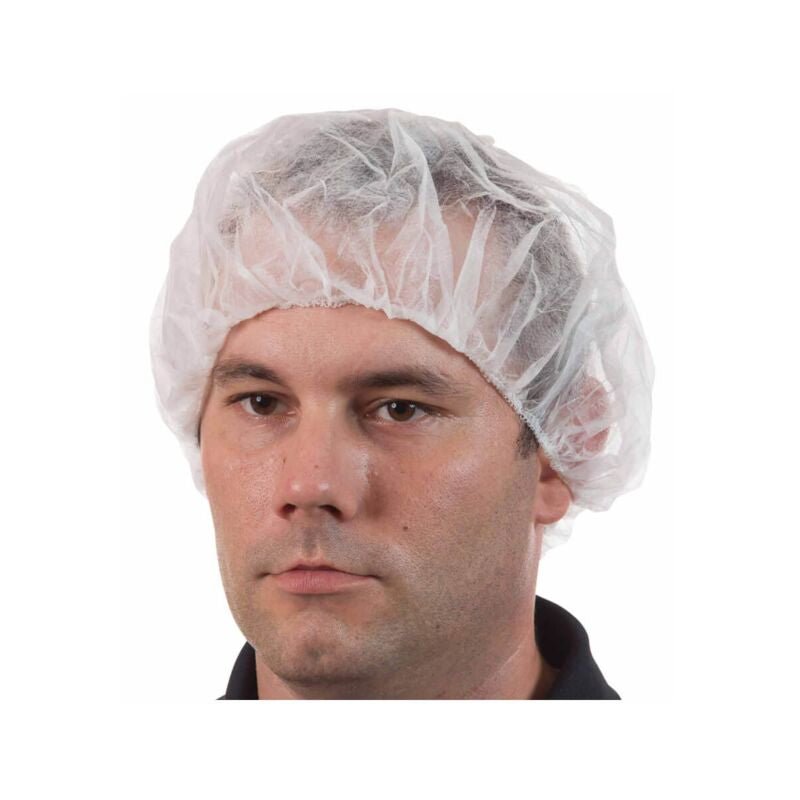 Disposable Bouffant Cap Hair Net, White 100 pieces