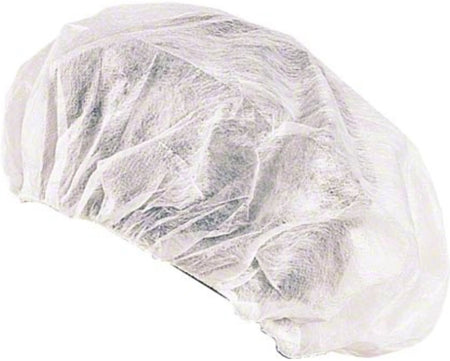 Disposable Bouffant Cap Hair Net, White 100 pieces