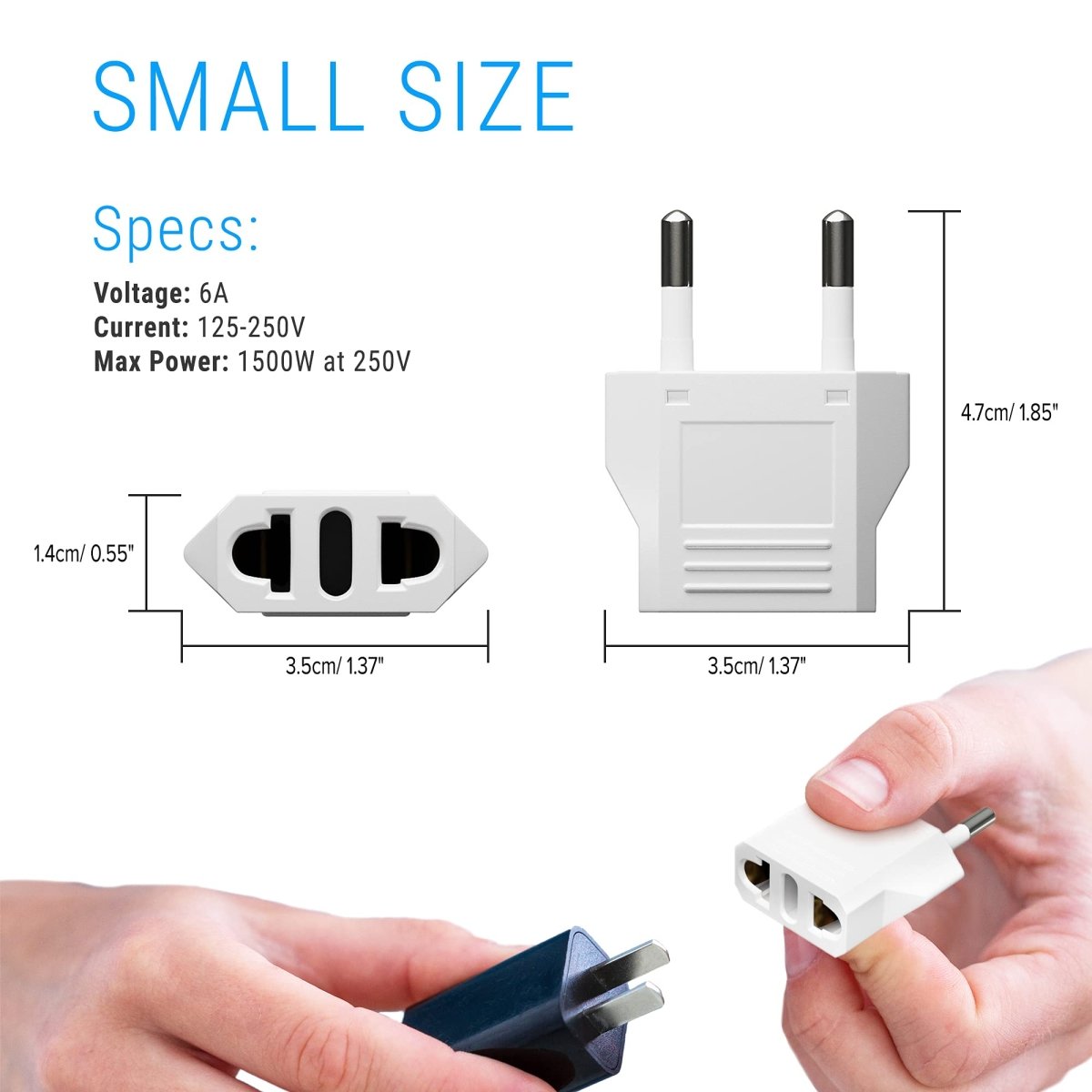 Europe to US Plug Adapter