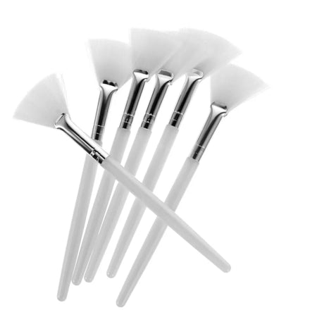 Facial Fan Brush for Chemical Peels - White