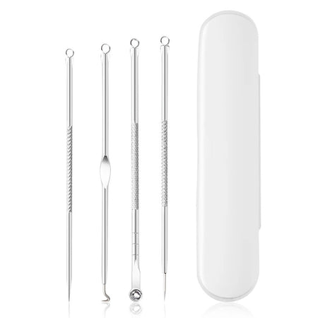 Facial Implement Tools for Blackhead Comedone Removal, Set of 4