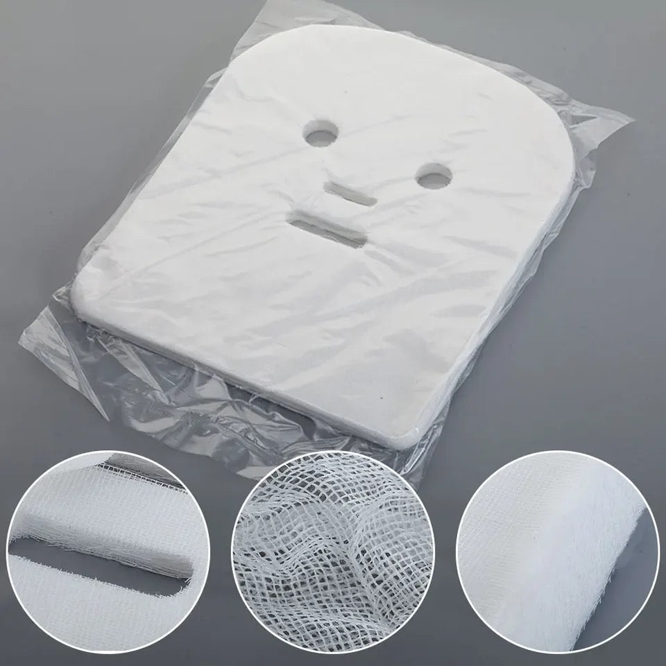 Gauze Facial Mask 9.8”x12”, Pack of 100