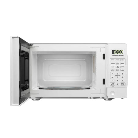 Hamilton Beach 0.7 cu ft 700W Compact Size Microwave, White