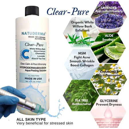 Hydrodermabrasion Serum for Hydrofacials, ClearPure Clear, Calm + Pore Minimizing