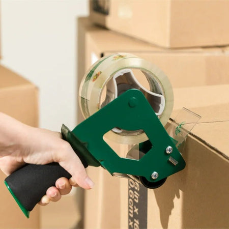 Packing Tape Dispenser with Clear Packing Tape