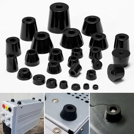 Replacement Black Rubber Feet for Spa Equipment, Set of 10 pieces