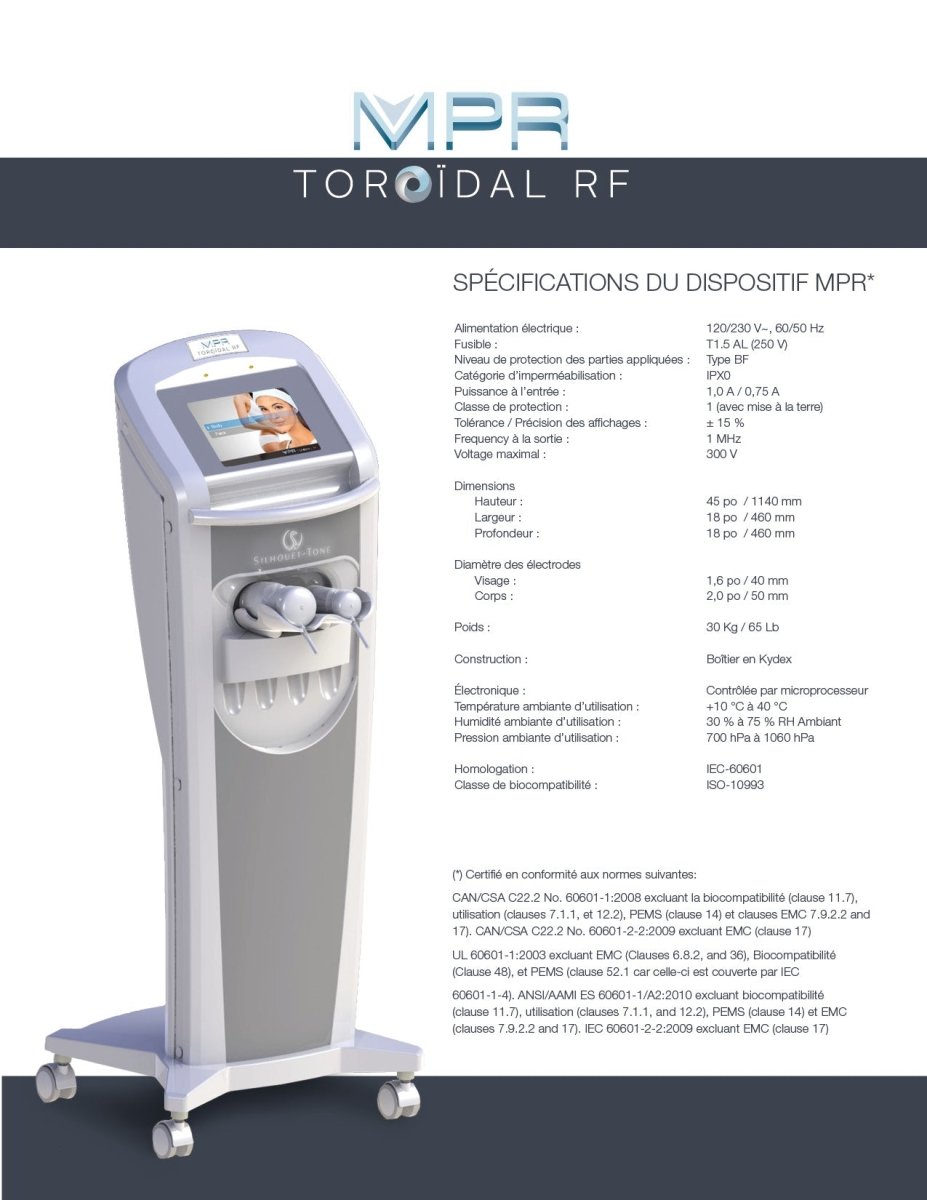 Silhouet Tone MPR Thoroidal RF Face + Body Contouring System