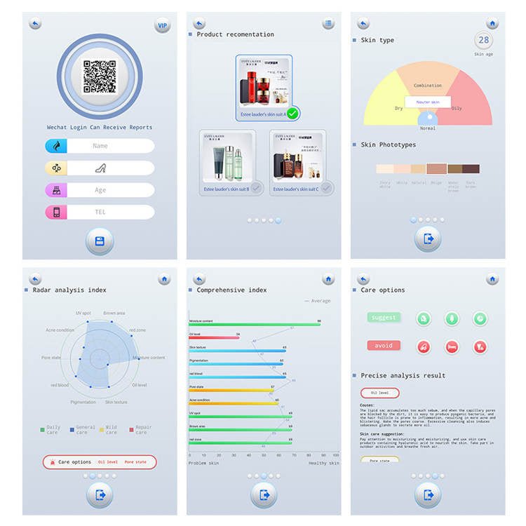 Skin Analysis System, 3D Full Facial Skin Scan Machine