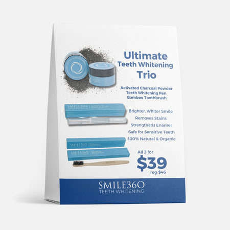 Smile360 Retail Promo Tent Card - Ultimate Trio Teeth Whitening Pen