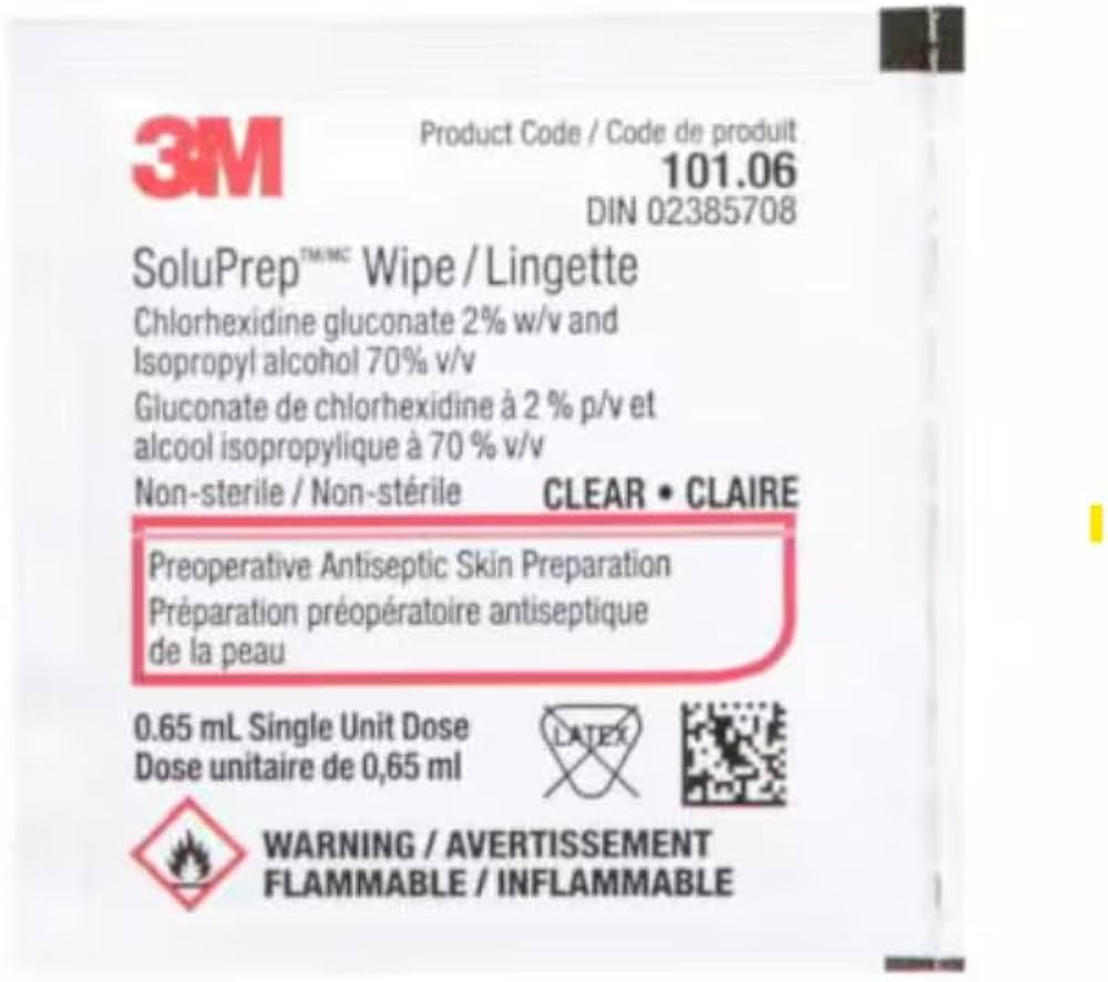 Soluprep I.V. Prep Pad Small 2% Chg With 70% Alcohol