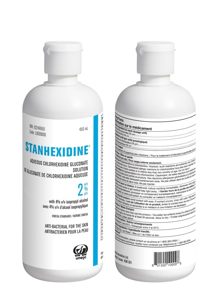 Stanhexidine Skin Prep Cleanser 2%, Antiseptic Solution 450ml