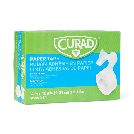 Curad Paper Adhesive Medical Tape, 0.5" x 10 yd