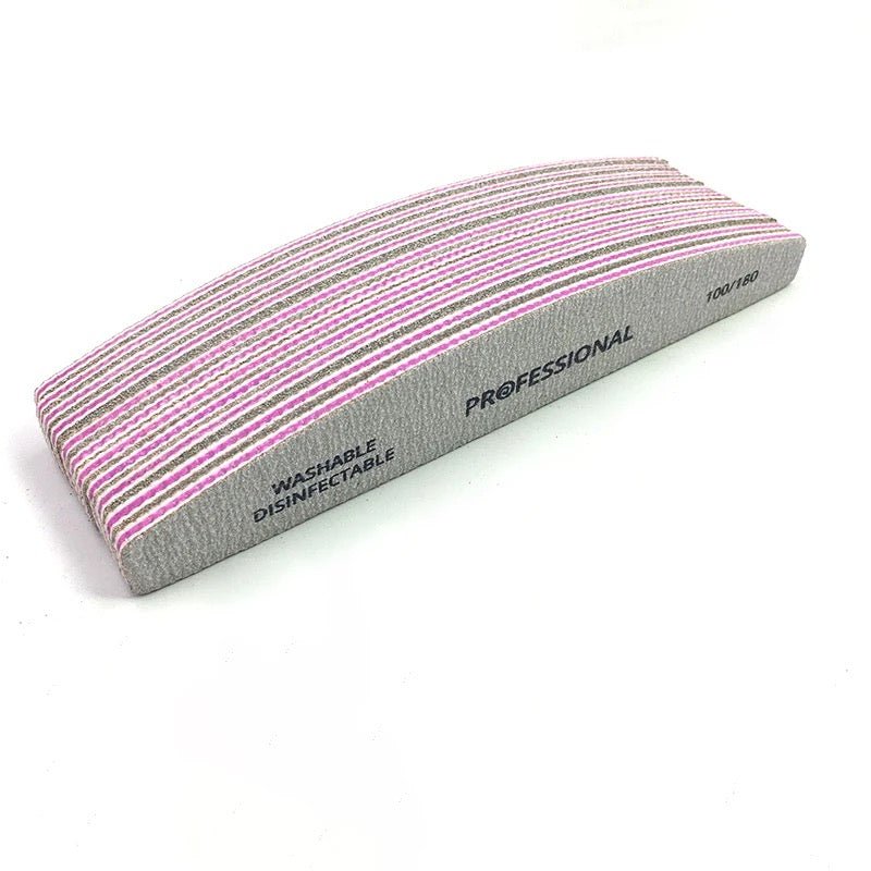 EXCLUSIVE Nail File Half Moon / Crescent PADDED Refills - Fits