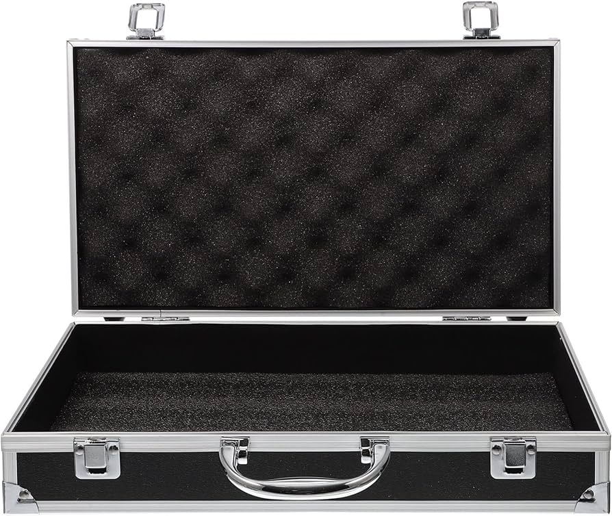 Professional Hard Shell Aluminum Case, Black