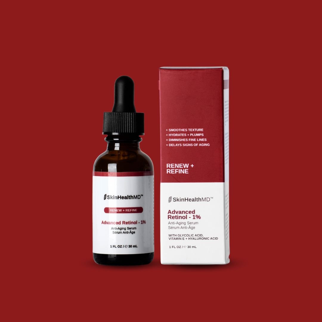 SkinHealthMD Advanced Retinol 1% Anti-Aging Serum | Renew + Refine Series (1 oz/30ml)